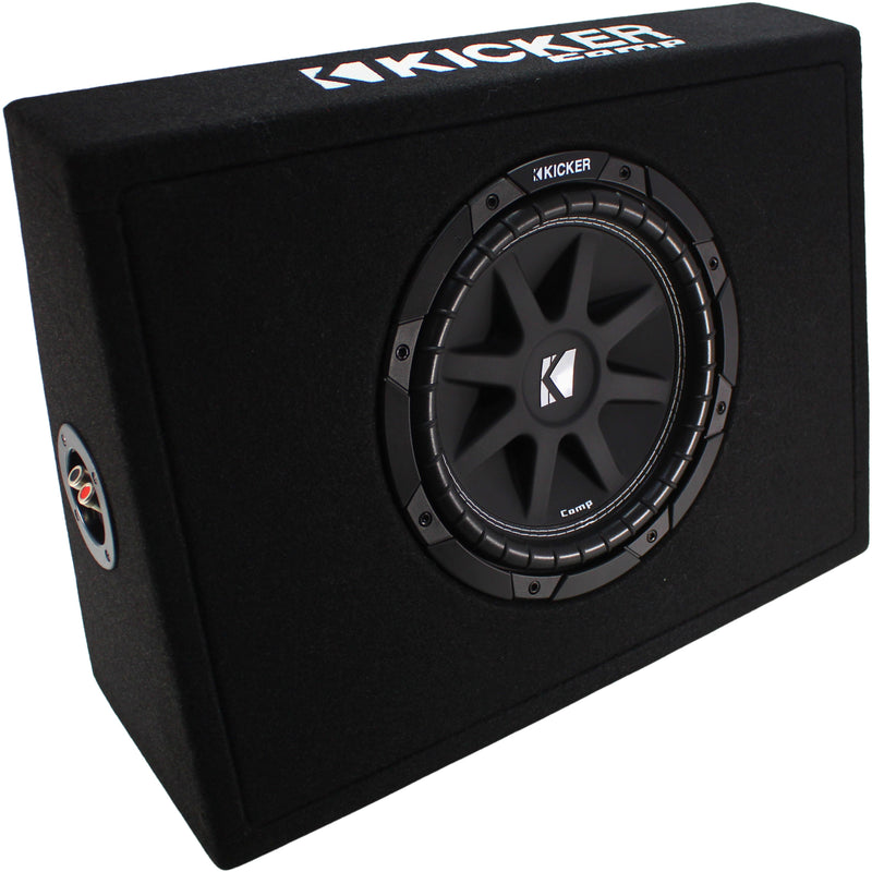 Kicker Comp Series 10" 150W RMS 4-OHM Single Subwoofer Vented Enclosure/43TC104