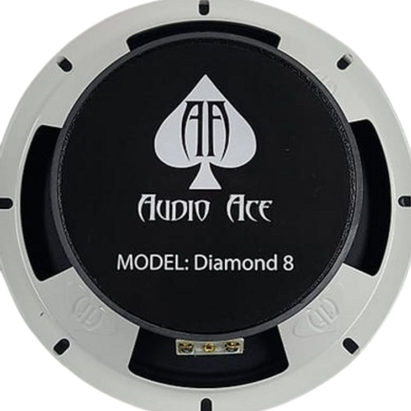Audio Ace Pair of Diamond 8" 150 Watt RMS 4 Ohm Midrange Pro Car Audio Loudspeakers