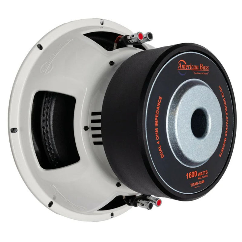 American Bass Titan 12" 800 Watt RMS Dual 4 Ohm Voice Coil Subwoofer Titan-1244