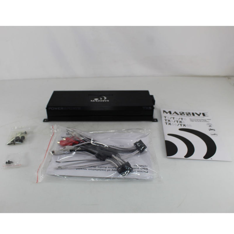 Massive Audio Trident 5-Ch 1560W RMS Class-D Full Range Marine Amp TX5 OPEN BOX