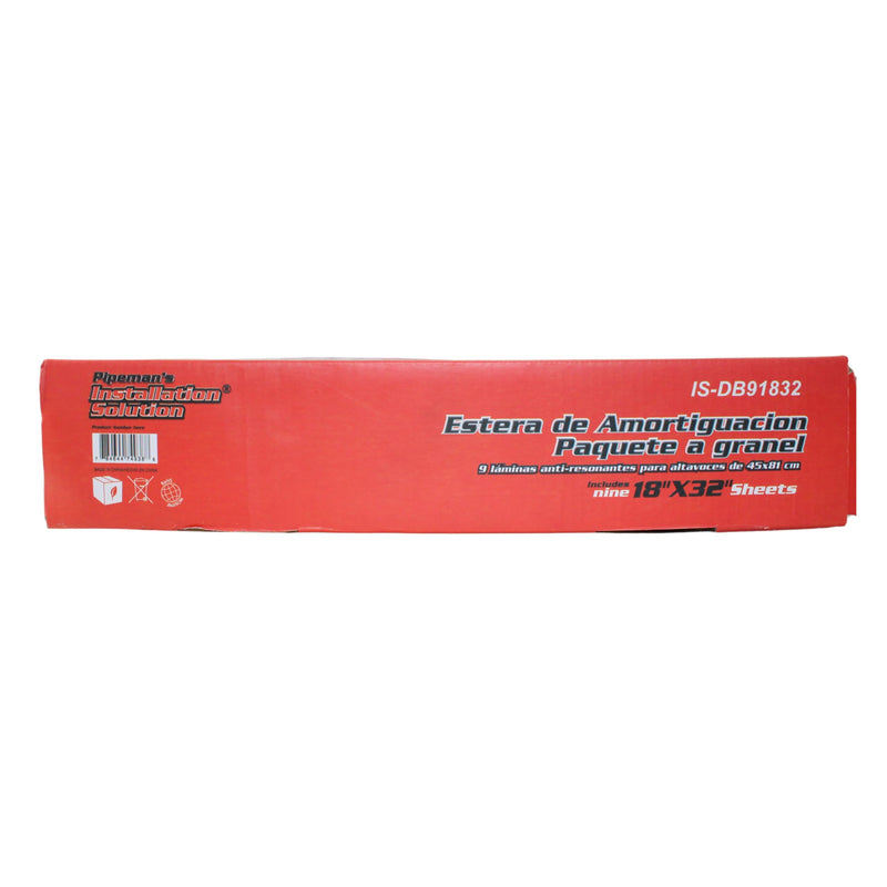Pipeman's DB91832 18" x 32" Black Sound Deadener Bulk Package 9 sheets 36 Sq ft