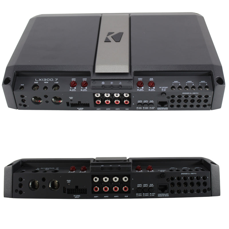 700W 1-Ohm Class D 7-Channel Amplifier w/LX Precision Controller & Smart Bass