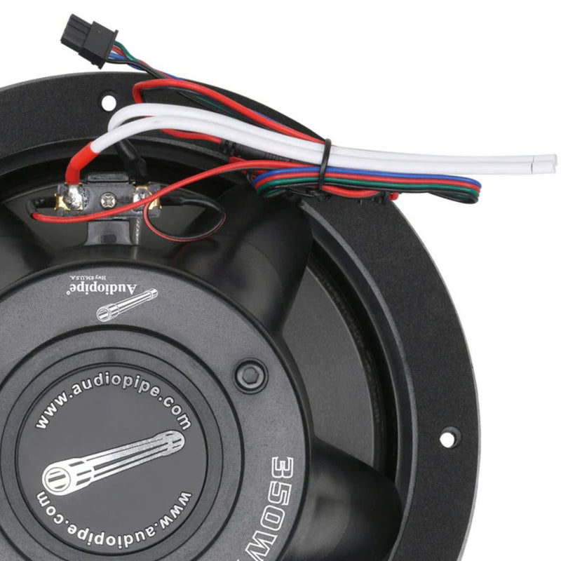 8" 175W RMS Coaxial 2-Way Marine Speakers Pair w/ RGB LED Lights  | APSW-804SP