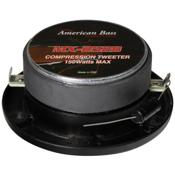 American Bass 1" Compression Tweeter Black 150 Watt 4 Ohm Pair MX-252B