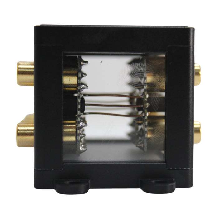 B2 Audio 2-to-4 Pair Cockbox RCA Splitter Distribution Block