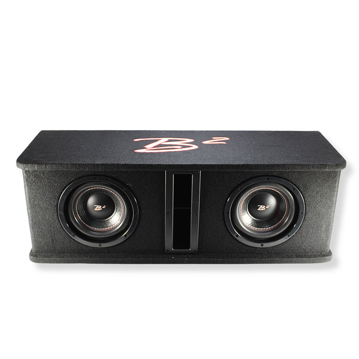 B2 Audio Dual 8" 1000W Peak Dual 2 Ohm Vented Loaded Subwoofer Enclosure DVPE28