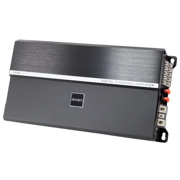 Jensen 5-Channel 815 Watts Class D RGB Amplifier w/ Bluetooth App Control