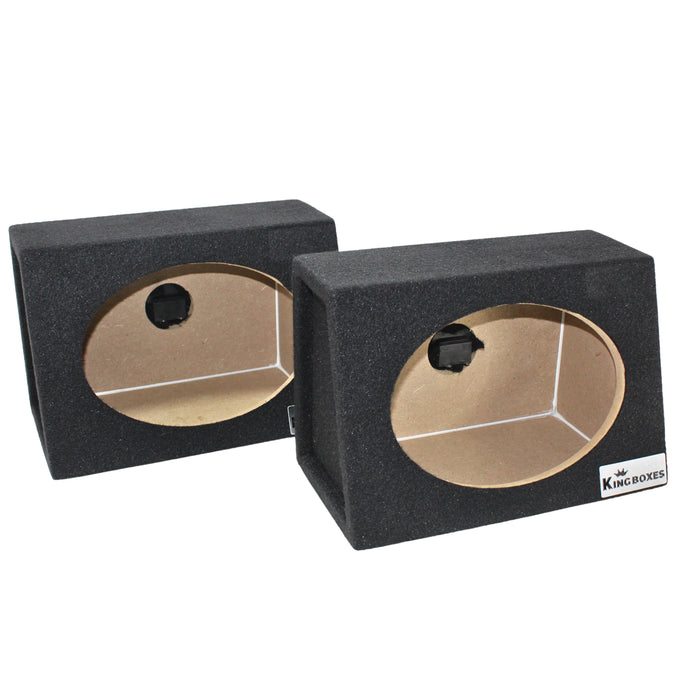 King Boxes 6x9" Universal Pair Carpet Car Speaker Enclosures KG-A69