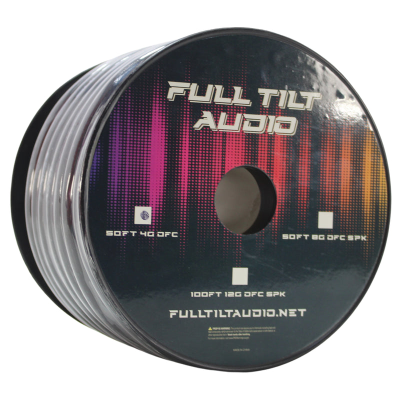 Full Tilt Audio 4GA Tinned Oxygen Free Copper Power/Ground Wire Black Lot