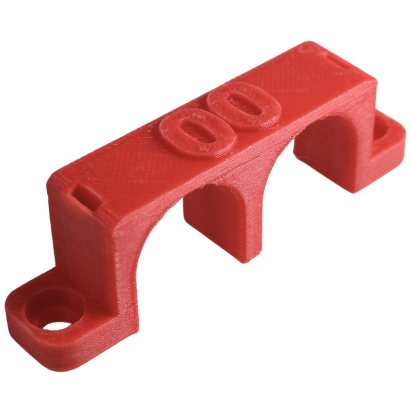 00 Gauge Cable Management Wire Comb Dual Slot Use w/ Cable Zip Tie Red/Black