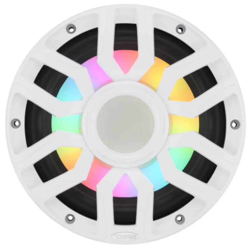 10" 500 Watt RMS 4 Ohm Marine Subwoofer w/ LED DS18 NXL-iQ10SUB White