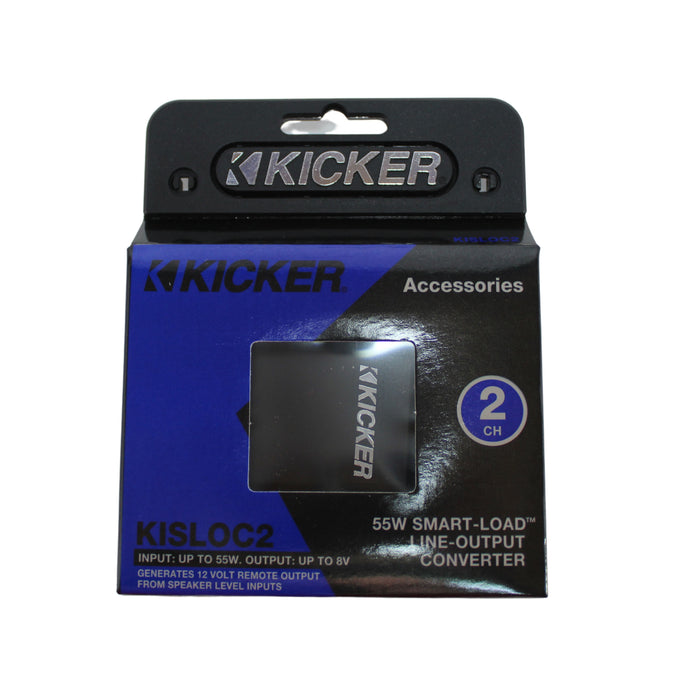 Kicker 2 Channel Stereo Line Output Converter with Remote Turn-On wire 46KISLOC2