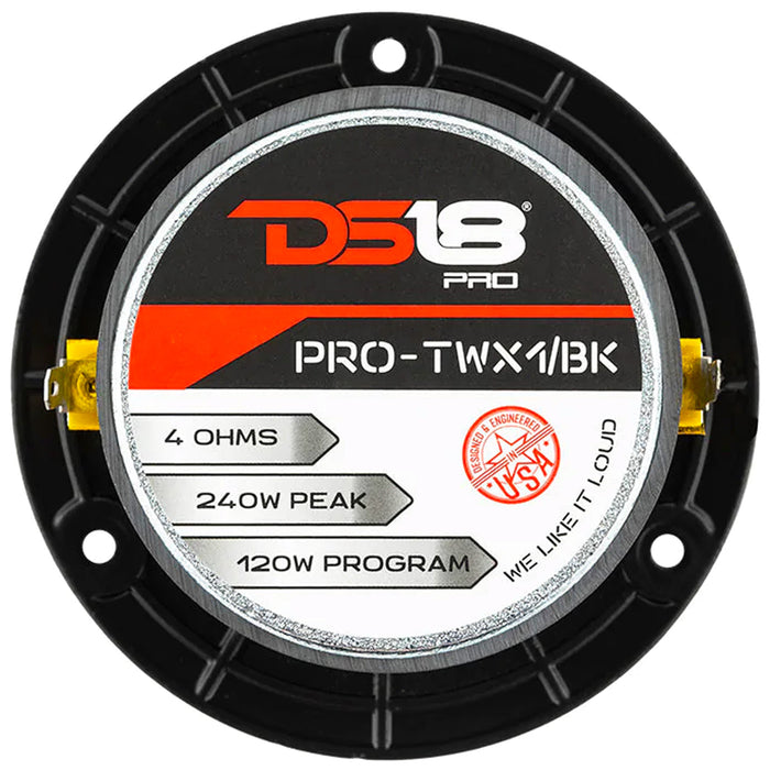 DS18 PRO-TWX1B 1 Inch 240W Peak 4 Ohm Pro Super Bullet Tweeter (NEW - NO BOX)