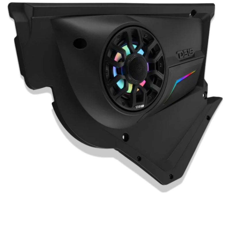 Can-Am Maverick X3 Front Door LED Speaker Panel loaded w/ 6.5" NXL-IQ6/BK Pair
