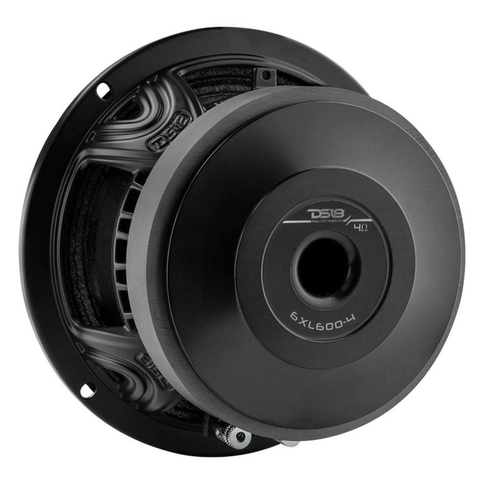 DS18 Car Audio XL 6.5 Inch Mid Range Loud Speaker 300 Watts 4 OHMS 6XL600-4