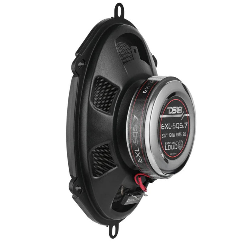 DS18 5x7120W RMS 3-Ohm 2-Way Coaxial Speaker pair w/ Fiber Glass Cone EXL-SQ5.7