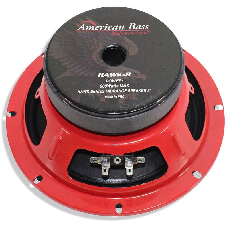American Bass Pro 8" 300 Watt RMS 4-Ohm Car Audio Speaker HAWK8