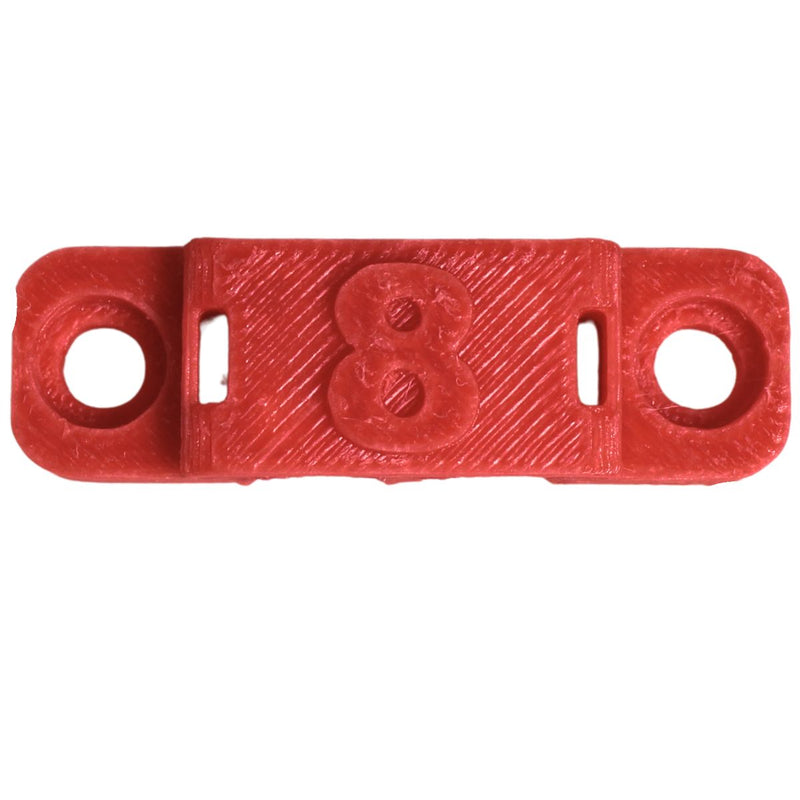 8 Gauge Cable Management Wire Comb Dual Slot Can Use w/ Cable Tie Red/Black