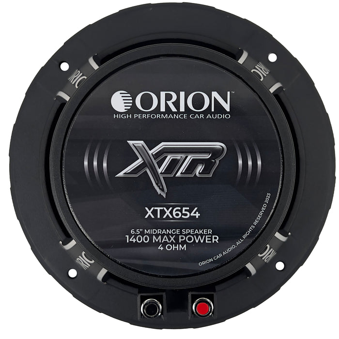 6.5" 350 Watts RMS 4-Ohm Bullet Midrange Car Audio Speakers Orion XTR Series Pair