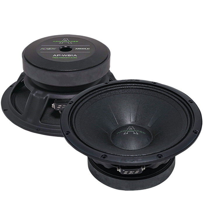 Deaf Bonce 8" 1000W 4 Ohm Mid-Bass Apocalypse Car Audio Speakers AP-W81A Pair