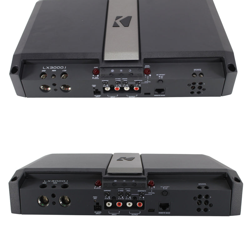 3000w 1-Ohm Mono Class-D Subwoofer Amplifier w/Smart Bass & RGB LED Center Panel