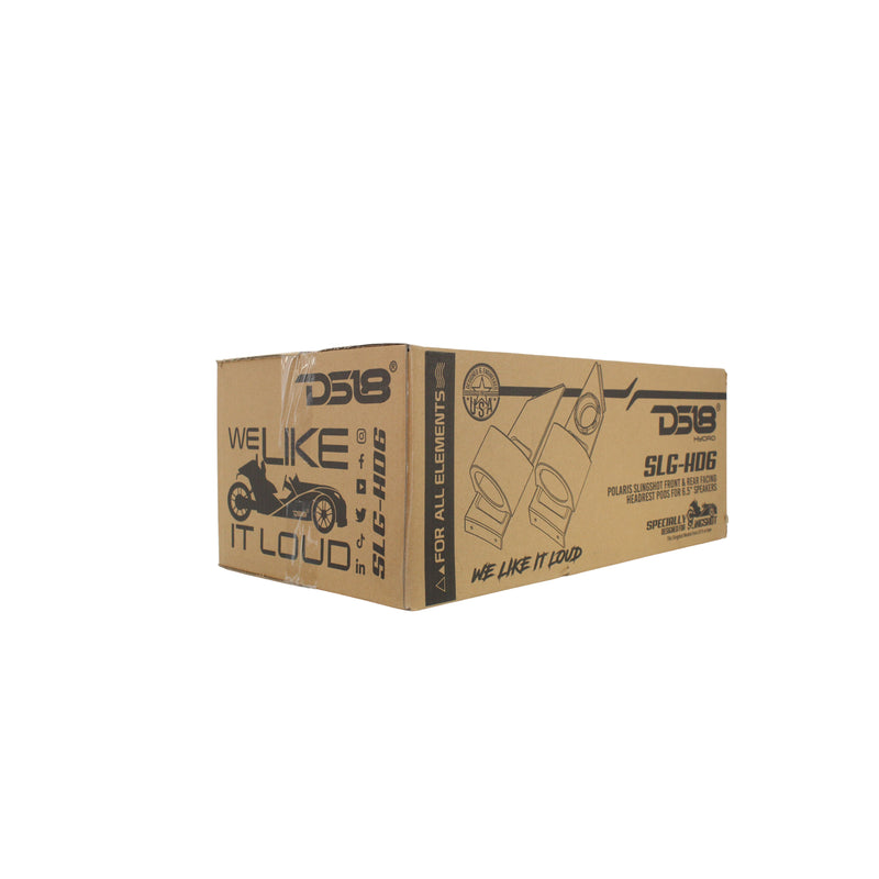 DS18 Slingshot Head rest 2 x 6.5" Empty Enclosure For 2 x NXL-6-BK DS-SLG-HD6