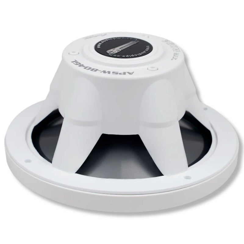 8" 175W RMS Coaxial 2-Way Marine Speaker Pair w/ RGB LED Lights | APSW-804GL