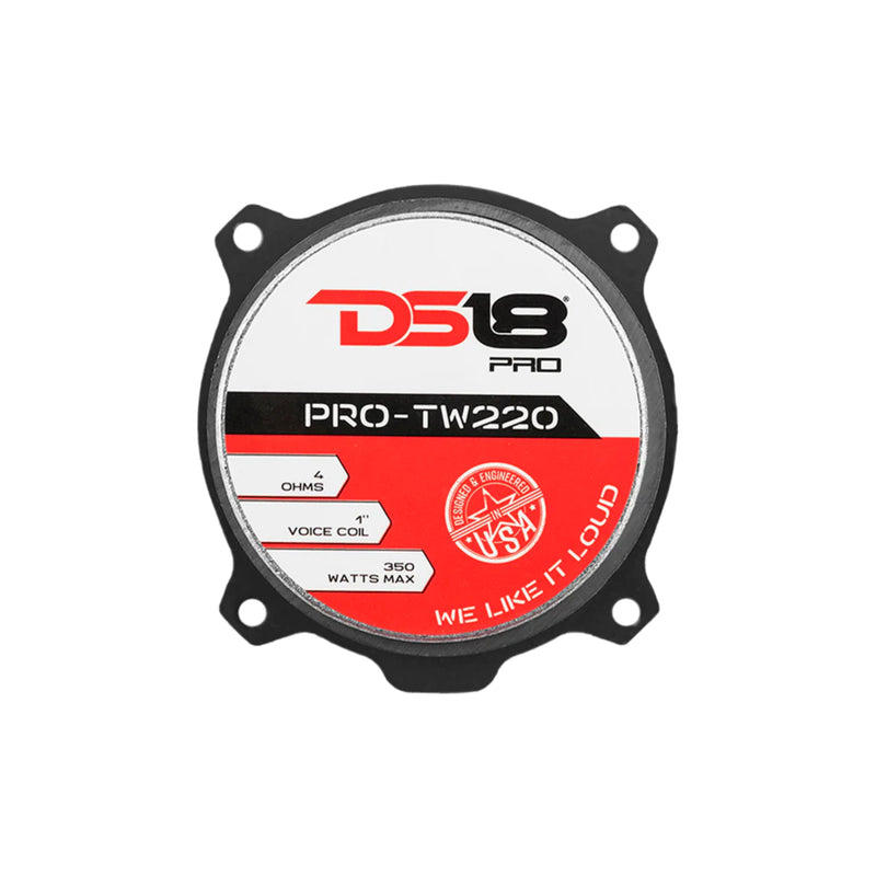 Pair of DS18 Super Tweeters High Compression 480W 4Ohm 1" VC Bullet PRO-TW220