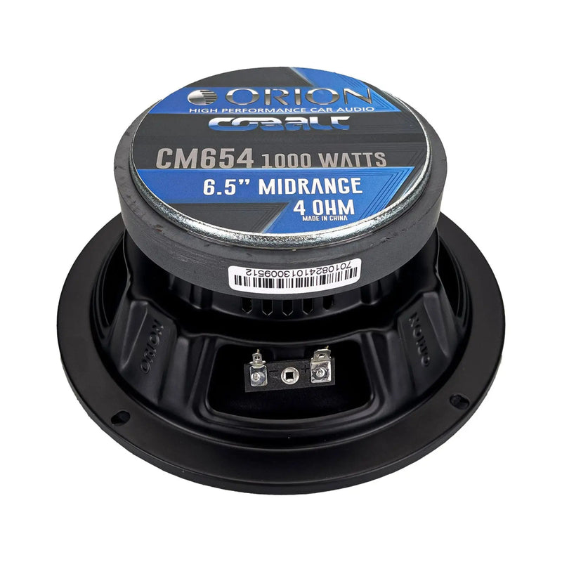 Pair of 6.5" 250 Watt RMS 4-Ohm High Efficiency Midrange Speaker Orion Cobalt