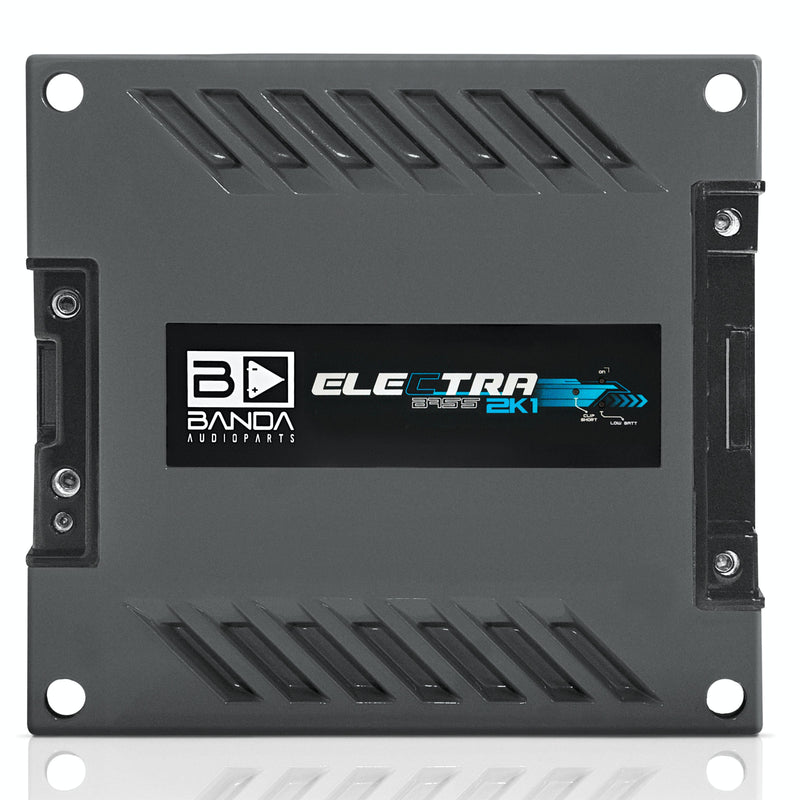 Banda 2000 Watt 1-Ohm Monoblock ELECTRA Line Aluminum Brazilian Bass Amplifier