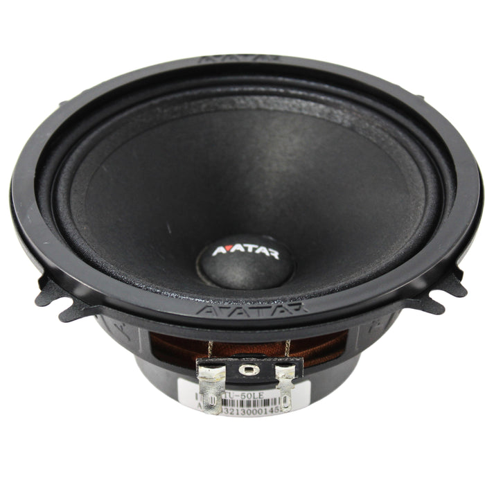 Avatar Car Audio 5.2" 4 Ohm 140W Peak/70W RMS Mid-Range Speakers Pair MTU-50LE