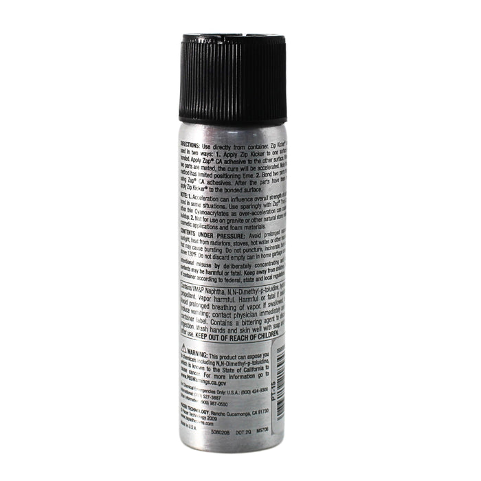 2 oz Zip Kicker CA Adhesive Accelerator Aerosol PT-15