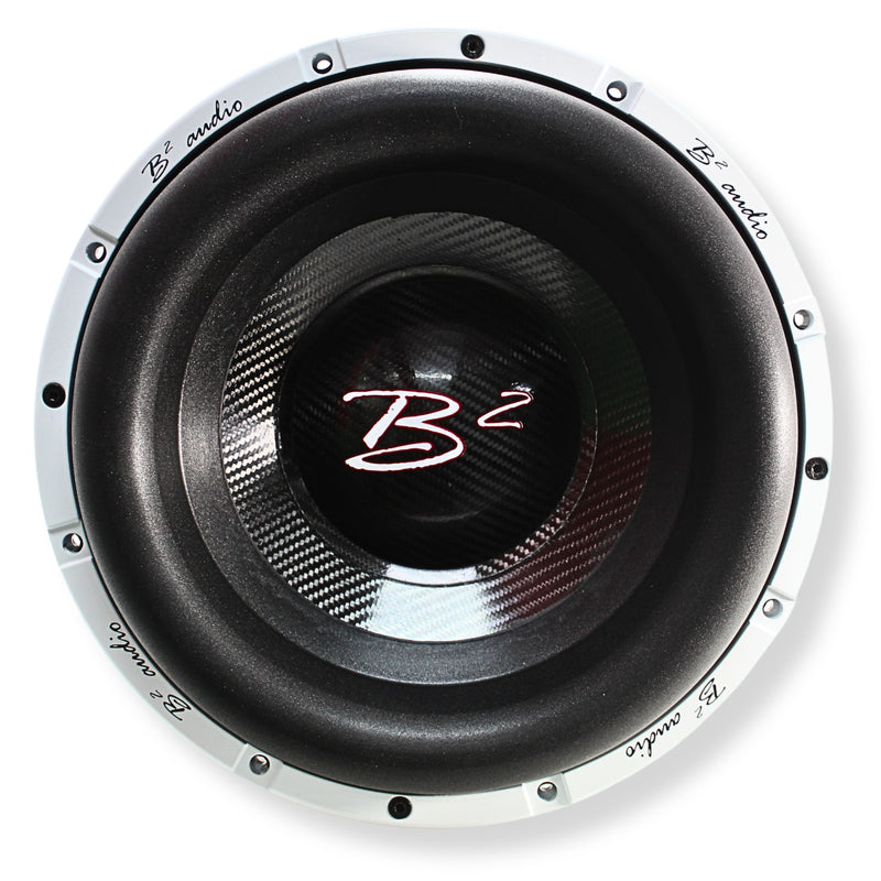 B2 Audio RAGEXL Series V2 12" 3500 Watt RMS Carbon Fiber Cone Dual 1-Ohm 3" Voice Coil Subwoofer