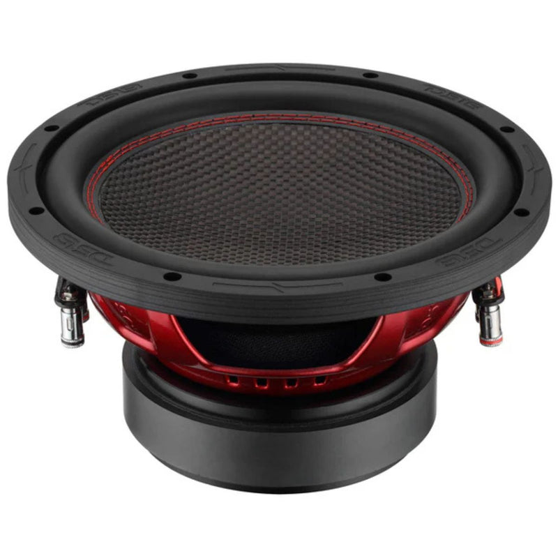 DS18 10" 600 Watt RMS Dual 4 Ohm Carbon Fiber Dust Cap Subwoofer GEN-X104DCF