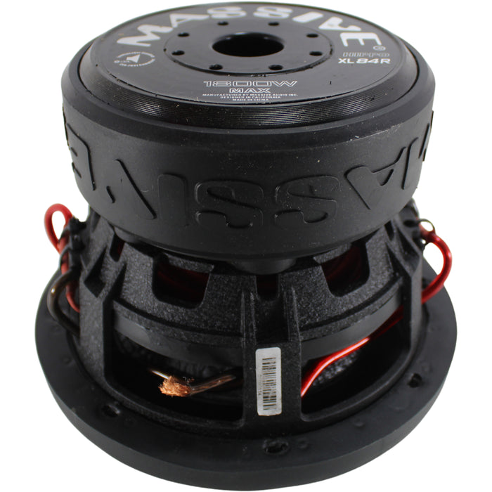 Massive Audio 8" Dual Voice Coil 1800 Watt Peak Subwoofer 4-ohm OPEN BOX 8608