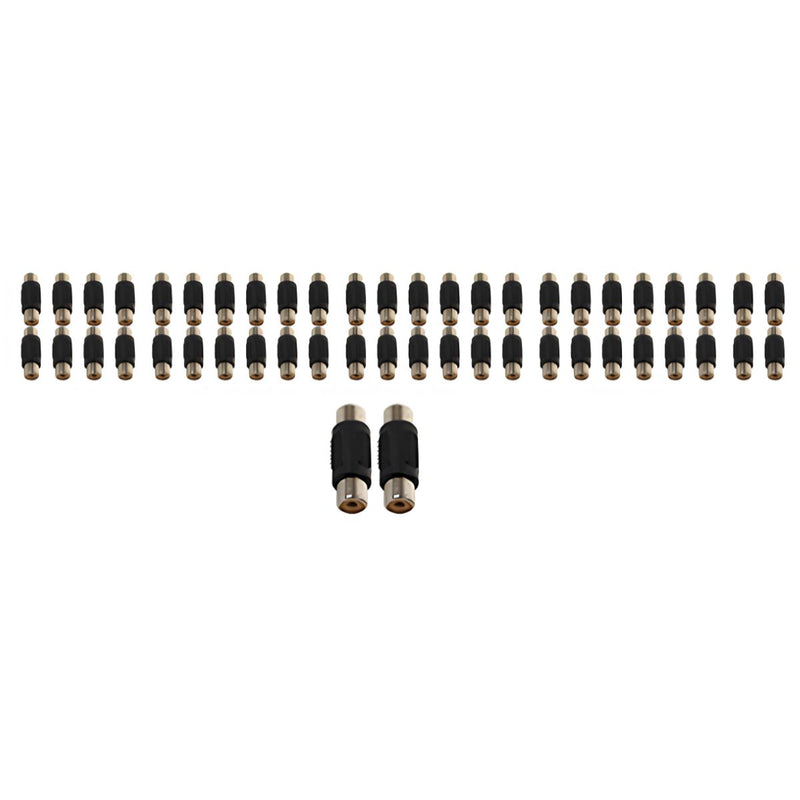 Install Bay Female-to-Female Nickel Plated RCA Barrel Connector x 50