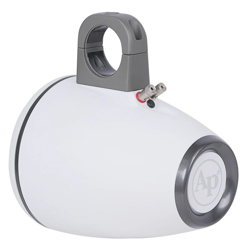 AudioPipe Pair of White 8" 125 W RMS 4-Ohm Weatherproof Marine Tower Speakers