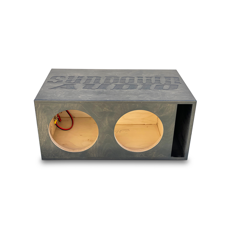Dual 10" Birch Ported Subwoofer Box for Sundown Zv6 Series