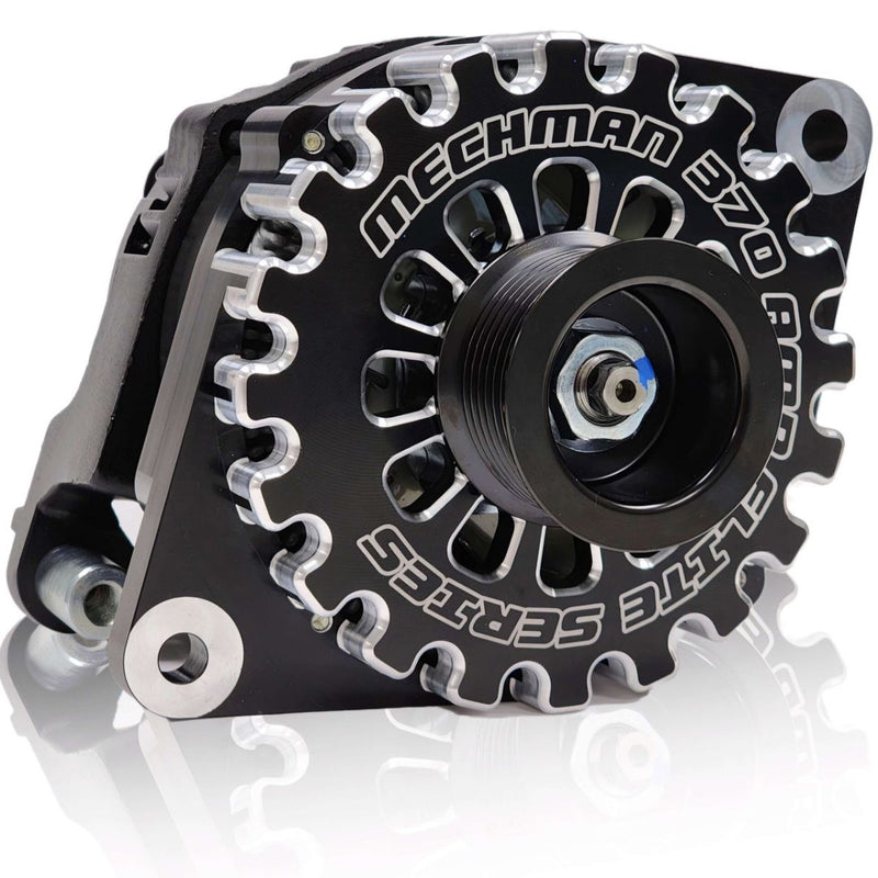 Mechman 370A Billet Elite Series Large Case Alternator for 5.9L Cummins 88-2002
