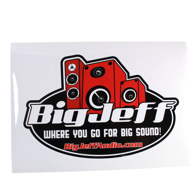 Official Big Jeff Audio Logo 6" Premium Vinyl Sticker – Next-Gen Edition