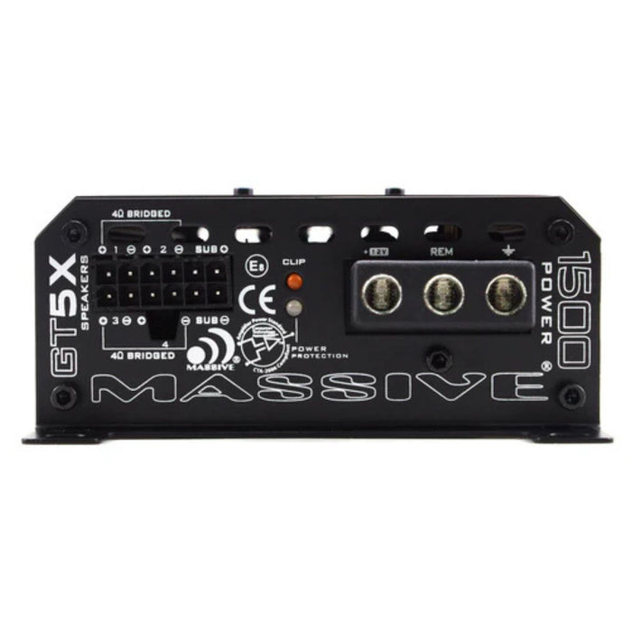 115 Watts RMS 5-CH  1 Ohm Stable Class D Car Audio Amplifier GT5X Massive Audio