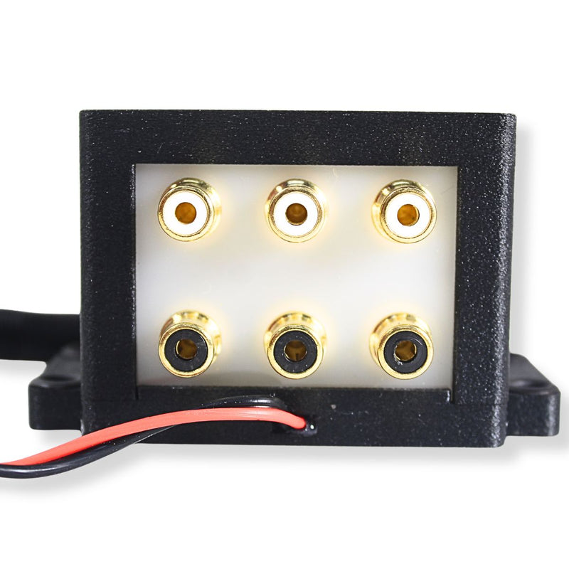 B2 Audio Cockbox 1-to-3 Pair RCA Splitter Distribution Block w/ RGB LED Lights