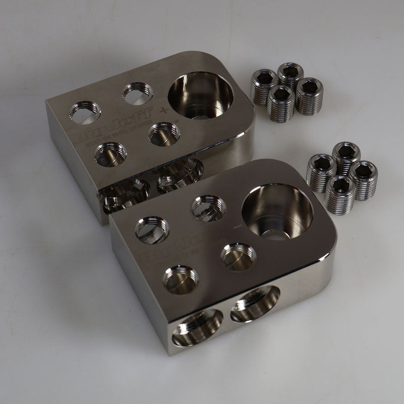 Big Jeff Audio 4x 0GA Bolt-Down Battery Terminal Distribution Blocks OPEN BOX