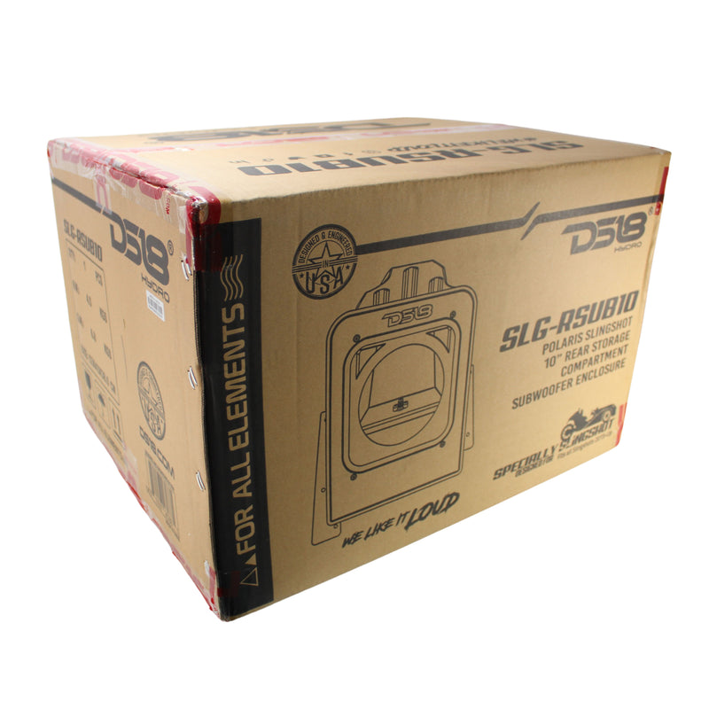 DS18 Polaris Slingshot Rear Loaded 10" Marine Subwoofer Enclosure w/RGB Lights