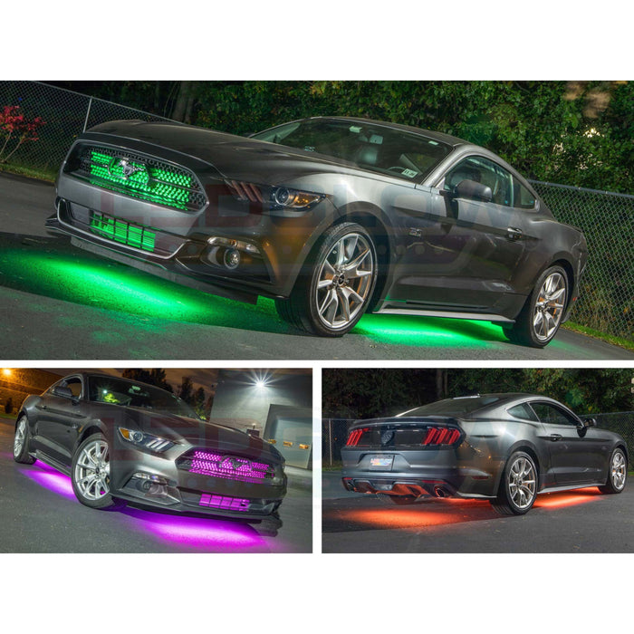 LEDGlow 4pc Million Color Wireless LED Car Underbody Kit