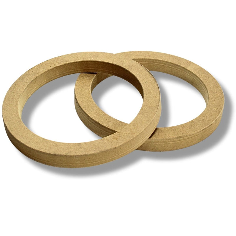 Install Bay 6" High Quality Wood MDF Speaker Spacer Rings Pair 3/4" Depth SR6