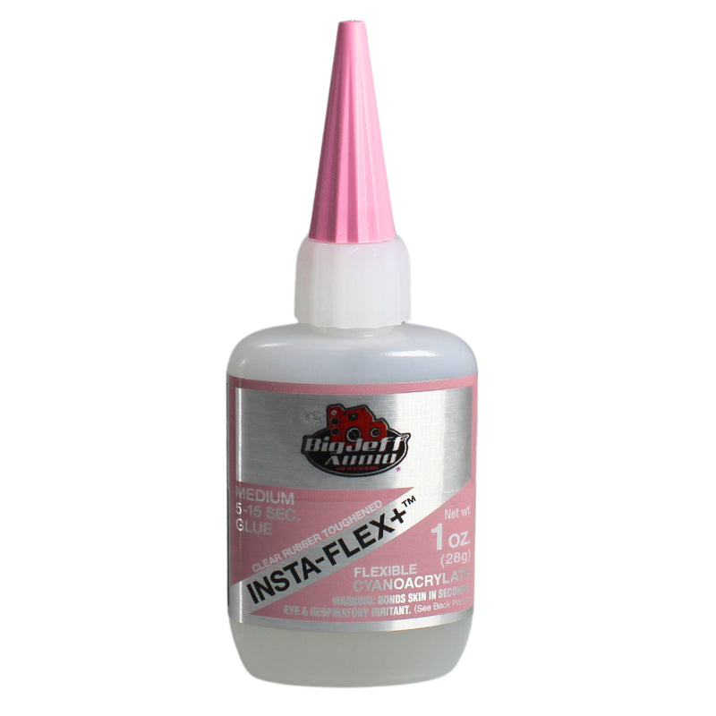 Big Jeff Audio 1 oz Insta-Flex+ CA Glue Invisible Strong Bond Clear Rubber