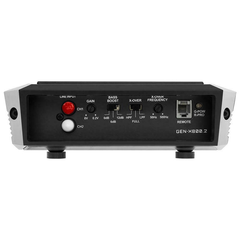 DS18 Full Range 800 Watt Class A/B 2 Channel Car Amplifier Black GEN-X800.2