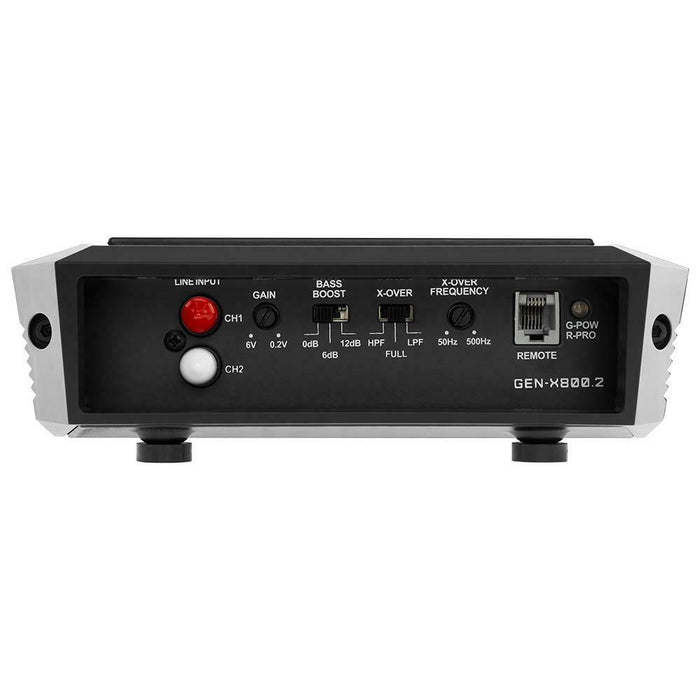 DS18 Full Range 800 Watt Class A/B 2 Channel Car Amplifier Black GEN-X800.2