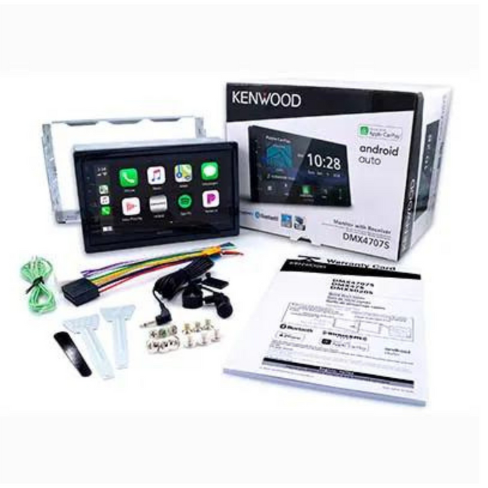 Kenwood CarPlay/Android Auto Receiver KW-DMX47S and SiriusXM Radio Tuner Kit SXW300V1
